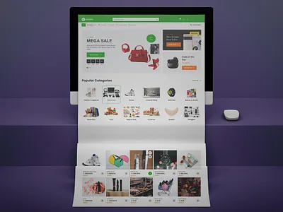 Ecommerce Website UI Design ecommerce landing page ui uiux design ux