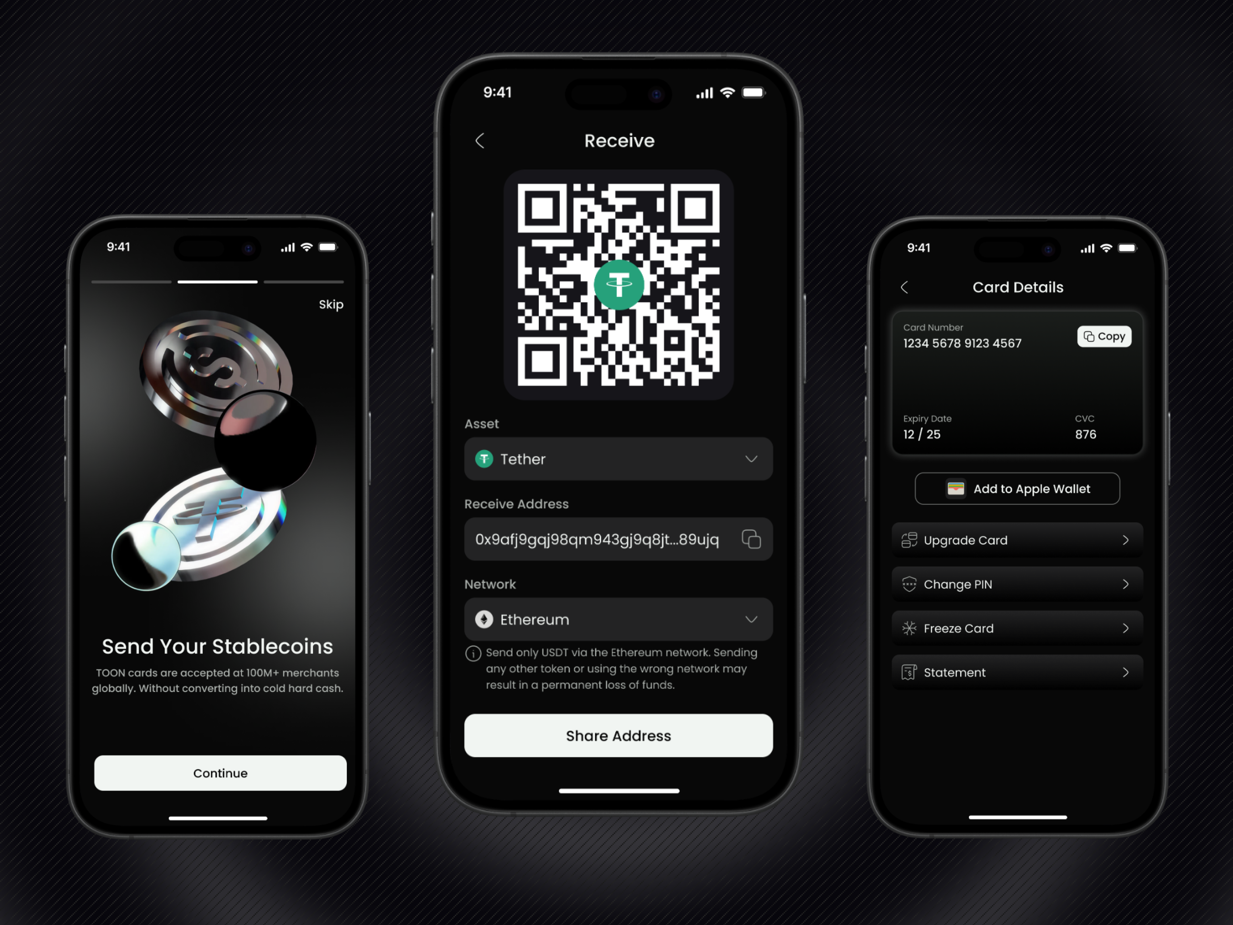 Example of Crypto Wallet Design