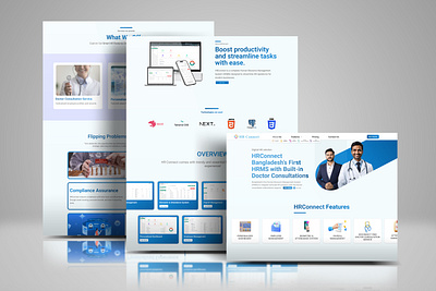 HR Connect Website UI Design design landing page product saas saas design ui ux