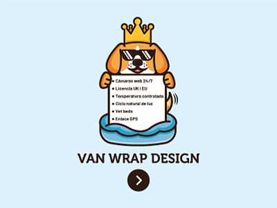 OhMyDog van wrap brand identity branding crown dog brand dog logo happy happy pets illustration joyful logo luxury mascot mascot design ohmydog pets design playful spain van wrap van wrap design vector