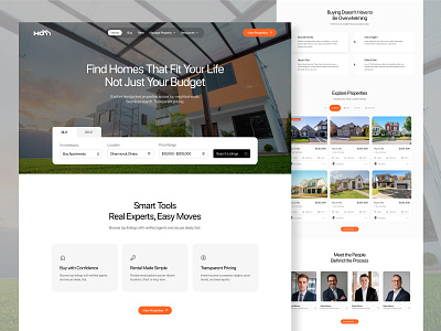Real Estate Website Landing Page broker buy home page landing page minimal modern real estate real estate agency real estate dashboard real estate design real estate landing page real estate ui real estate web design real estate website rent sell trends ui design uiux website ui