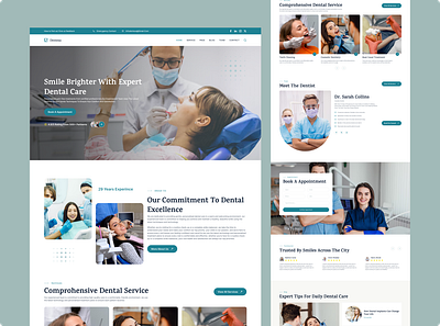 Dentist Landing Page figma ui ux