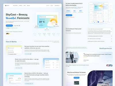 Minimal Weather Landing Page Concept clean design clean layout climate app design conversion focused daily ui dashboard design design inspiration interaction design landing page ui minimal interface minimal ui modern ui product design top shot trending ui ui design ui showcase user centric design user experience web design
