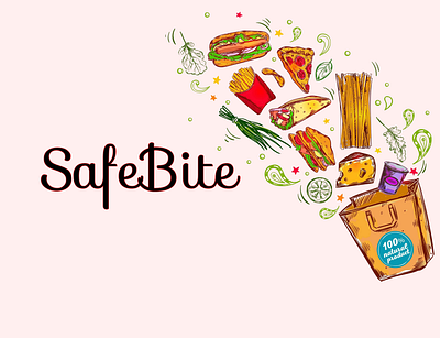 SafeBite, an app for food allergies accessibility animation food food allergy food contamination food app landing page mobile app restaurent ui