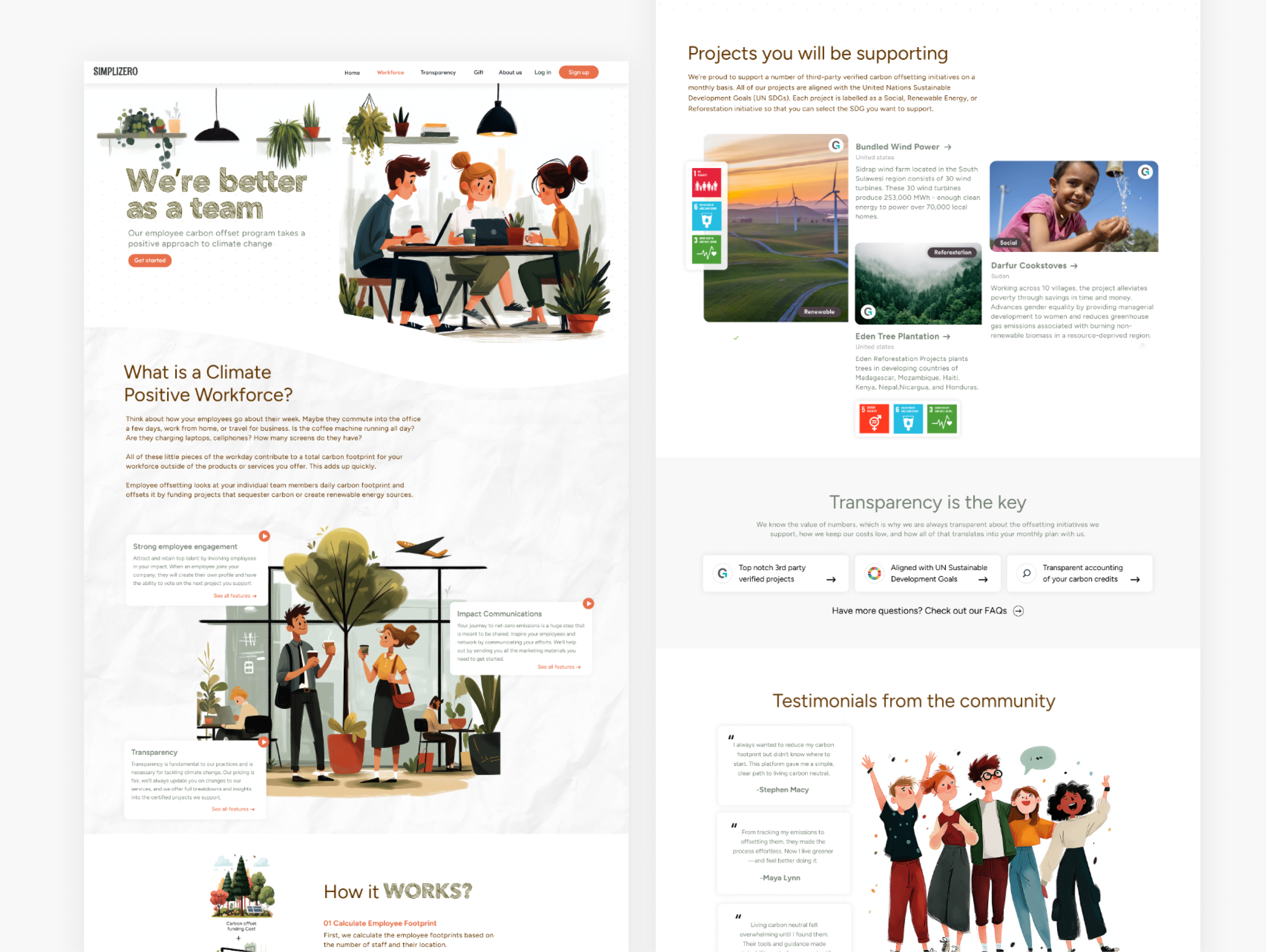 Website design: Carbon Solution - Workforce branding carbon solution carbon solution for workforce illustration landing page product design teams ui design ux design visual design