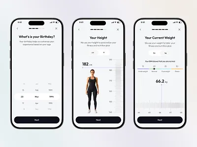 Fitness App - UI Onboarding app app design fitness fitness app fitness app onboarding fitness app ui fitness design app mobile mobile app mobile app onboarding mobile onboarding mobile screen onboarding onboarding design onboarding ui ui ux