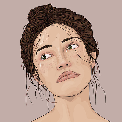 Emotions illustration portrait portraitillustration