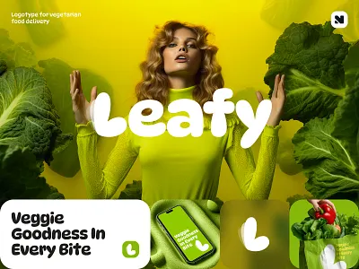Logo Design Vegetarian Food Delivery brand identity branding concept creative design eco design food delivery graphic design green logo logo concept logo design logotype organic sustainable brand vegan vegetarian brand visual identity