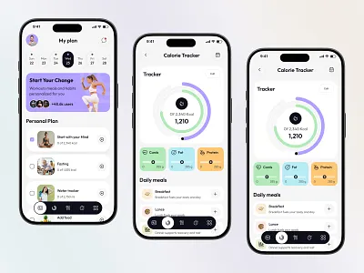 Fitness App Design android app design coach figma fitness app gym health health app ios minimal mobile mobile app mobile app design motivation online training training ui ux workout