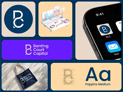 Banting Court Capital Logo and Brand Identity. bcc logo brand identity logo branding graphic design logo logo design logo ideas logo inspiration logo maker