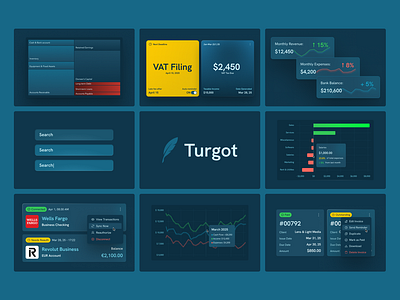Turgot Microinteractions – Animated UI Components in Motion componentlibrary darkui dashboardui financeapp fintechui interactiondesign interfaceanimation microinteractions motiondesign productdesign saasdesign smoothtransitions uianimation uidesign uxdetails uxmicrocopy uxmotion webappdesign