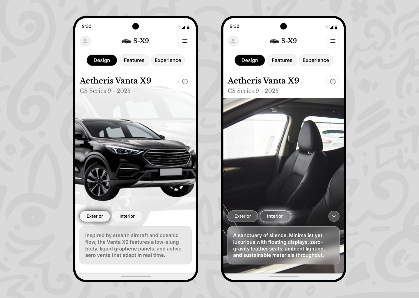 #DailyUI - Automotive Interface automotive interface dailyui mobile app ui