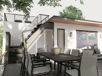 Eva Roof Deck rendering