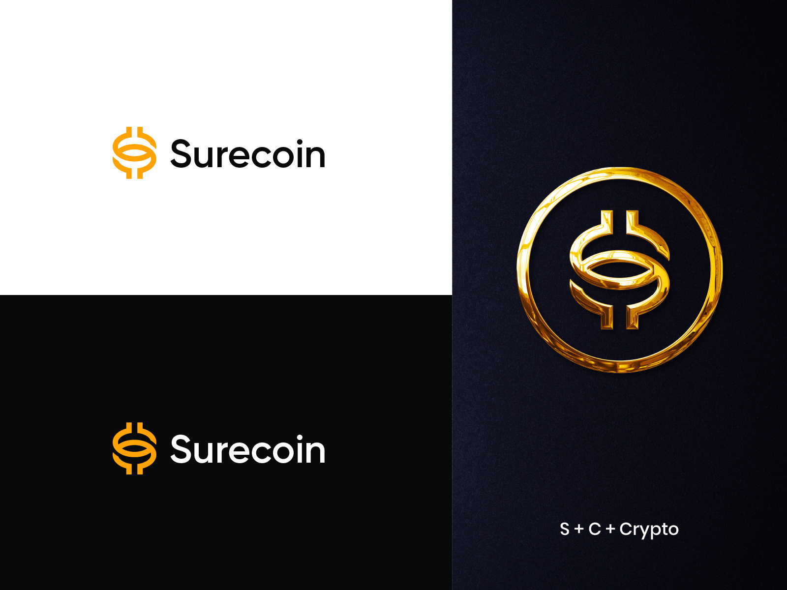 Surecoin - Bitcoin logo design by Al Mamun | Logo & Branding Expert for  Brand Crown on Dribbble