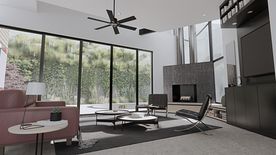 Mandeville Living Room rendering