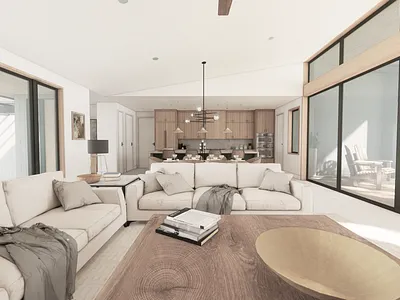 Granite Shoals Living Room rendering