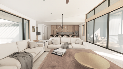 Granite Shoals Living Room rendering