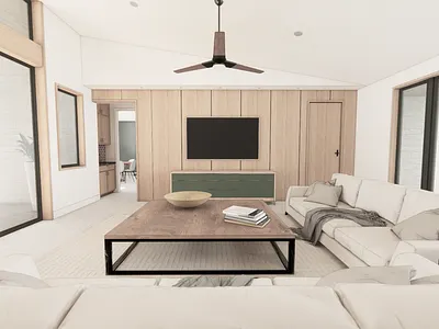 Granite Shoals Living Room rendering