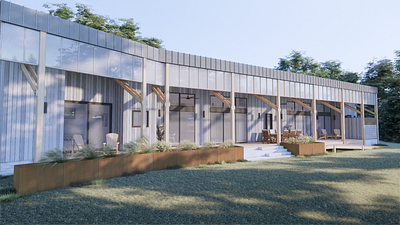 Noh Mask Exterior rendering