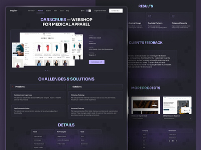 Corporate Website for Custom Software Development Agency b2bwebsite branding corporatesite design figma illustration logo ui ux