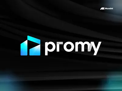 Promy Real Estate Logo Design | Property Logo | Landsmark Logo branding company logo construction design graphic design home logo house logo icon landsmark logo logo design logo mark mark maxoint modern logo monogram property real estate real estate logo symbol