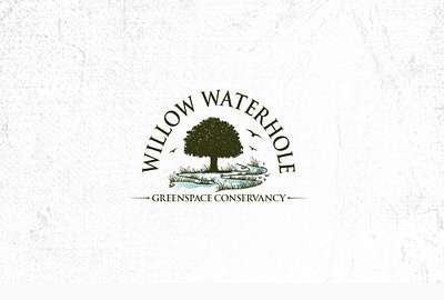 Vintage Linework Logo for Willow Water House branding illustration logo logo design vintage logo