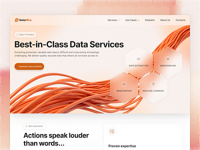 Web Data Extraction Platform Website cleanui design figma machinelearning ui ux webdesign