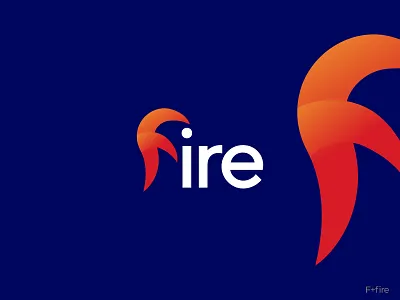 F letter with fire logo (for sale) branding f letter fire flame flames gradient hot logo
