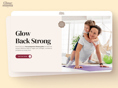 Postpartum Wellness Landing Page UI design figma ui ux webdesign
