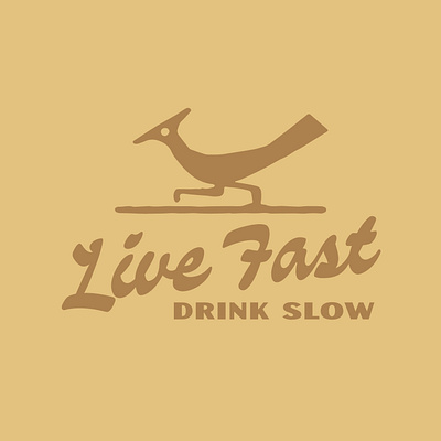 Road-runnin' apparel branding graphic design hill country logo merch roadrunner texas