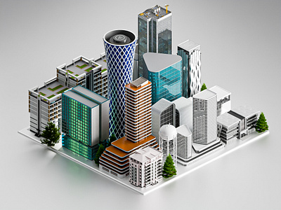 Stylized Urban Blocks – 3D Architecture Exploration 3d illustration 3dart 3dmodeling architecturedesign blender conceptcity creativedirection designinspiration dribbble3d isometricart urbandesign