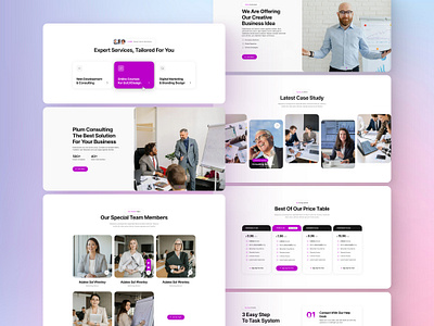 Corporate Website for a Business Consulting Agency design figma responsivedesign ui ux webdesign