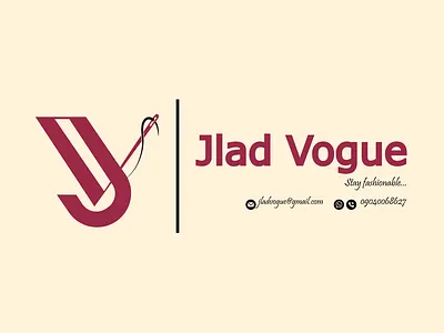 Jlad Vogue. adobe illustrator fashion graphic design graphic designer jlad vogue logo logo designer