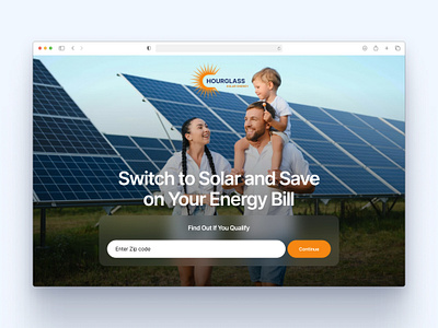 Solar Energy Landing Page — Clean & Conversion-Focused Design cleanui design figma landingpage leadgeneration saas ui ux
