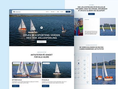 Sailing Club Website for Youth & Family Activities cleanlayout design figma ui ux webdesign