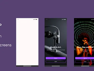 iSing app app design graphic design music positive concept social app tiktok ui ux