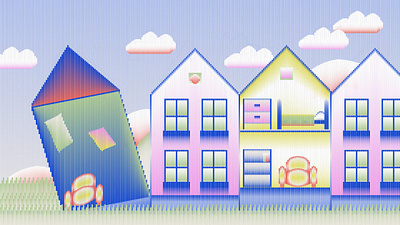 Demystifying "Branding" editorial editorial illustration gradient homes housing illustration line art structure
