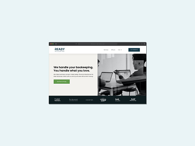 Ready Accounting Website graphic design