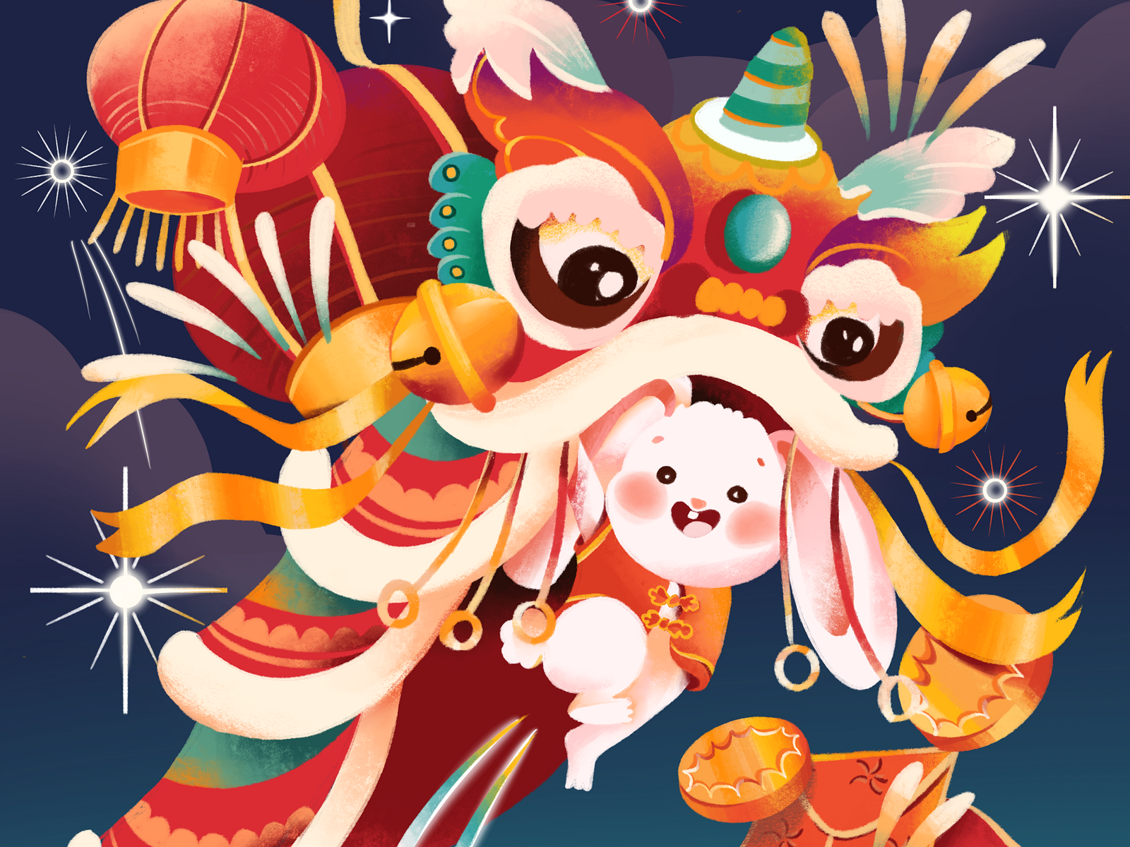 happy chinese new year illustration