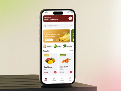 Grocery Shopping - Mobile App UIUX Design app design ecommerce figma app design grocery app mobileapp online shopping uiux