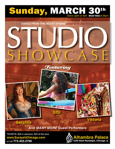Poster for Belly Dance Performances
