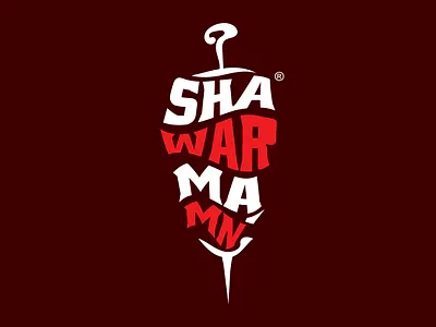 Creative Shawarma logo branding creative design creative logo design graphic design logo logo design shawarma logo