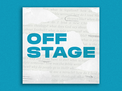 Off Stage Podcast Cover