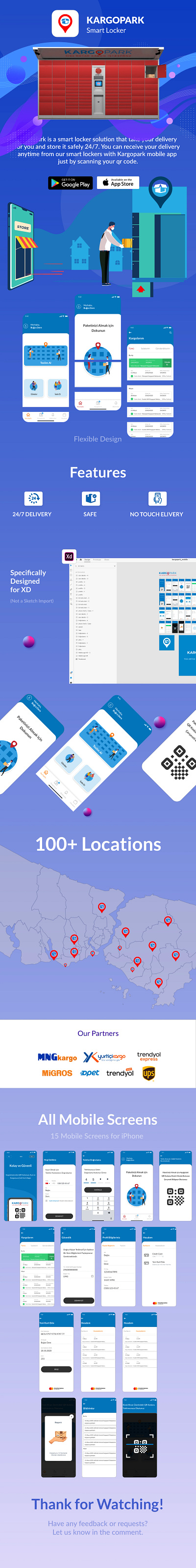 Kargopark Mobile App app courier delivery app design mobile ui ux