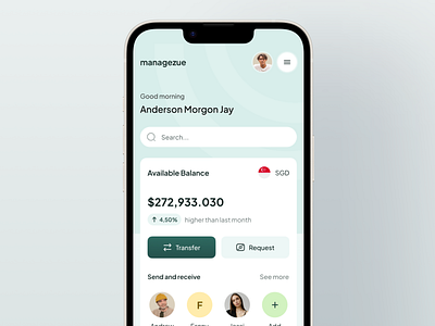 Managezue - Soft UI Concept 3d animation branding graphic design logo motion graphics ui