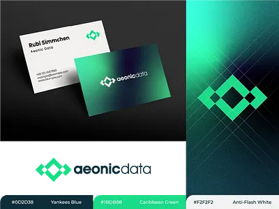 Aeonic Data - Brand Identity adobe illustrator aeonic brand identity branding data icon logo logo design logo icon logo mark modern startup tech vector