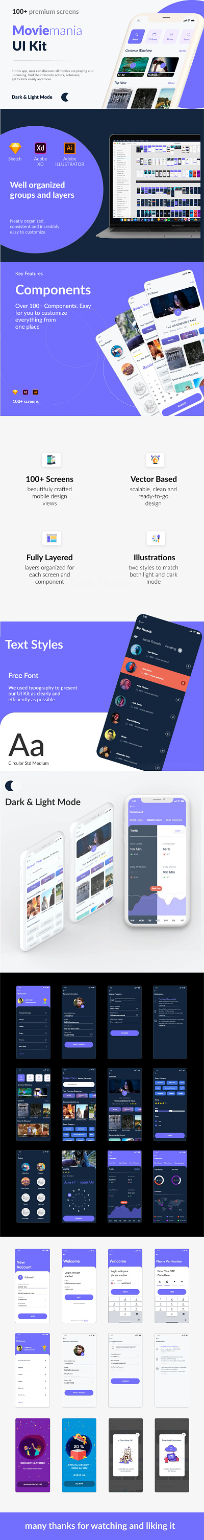 Moviemania - Watch TV Shows, Movies Online app cinema design ui ux