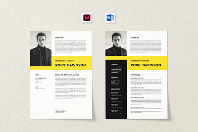 Cv / Resume branding clean resume creative resume cv cv creative cv template cv word design graphic design indesign cv job resume modern resume portfolio print professional cv professional resume resume resume word simple cv template