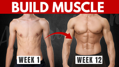 Muscle Growth YouTube Thumbnail thumbnail thumbnaildesign youtube youtubethumbnail youtubethumbnaildesign