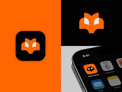App icon - App logo design animal app brand identity branding fox icon illustration logo logo design minimal mobile app unique